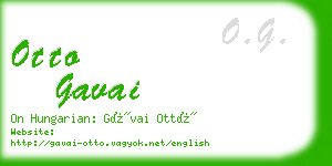 otto gavai business card